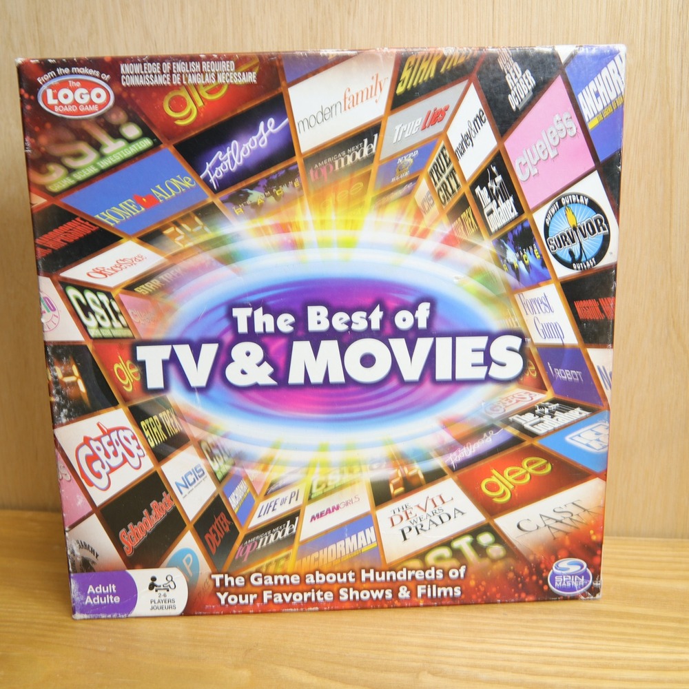 Spin Master The Best of TV & Movies Board Game Trivia 1500 Questions 2-6 Players